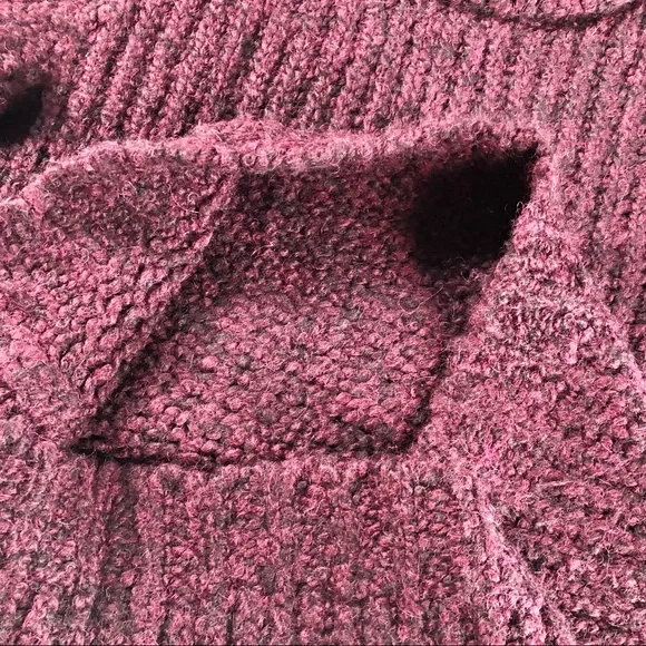 THEORY WOMENS ALPACA SWEATER BURGUNDY WINE S - Picture 8 of 15